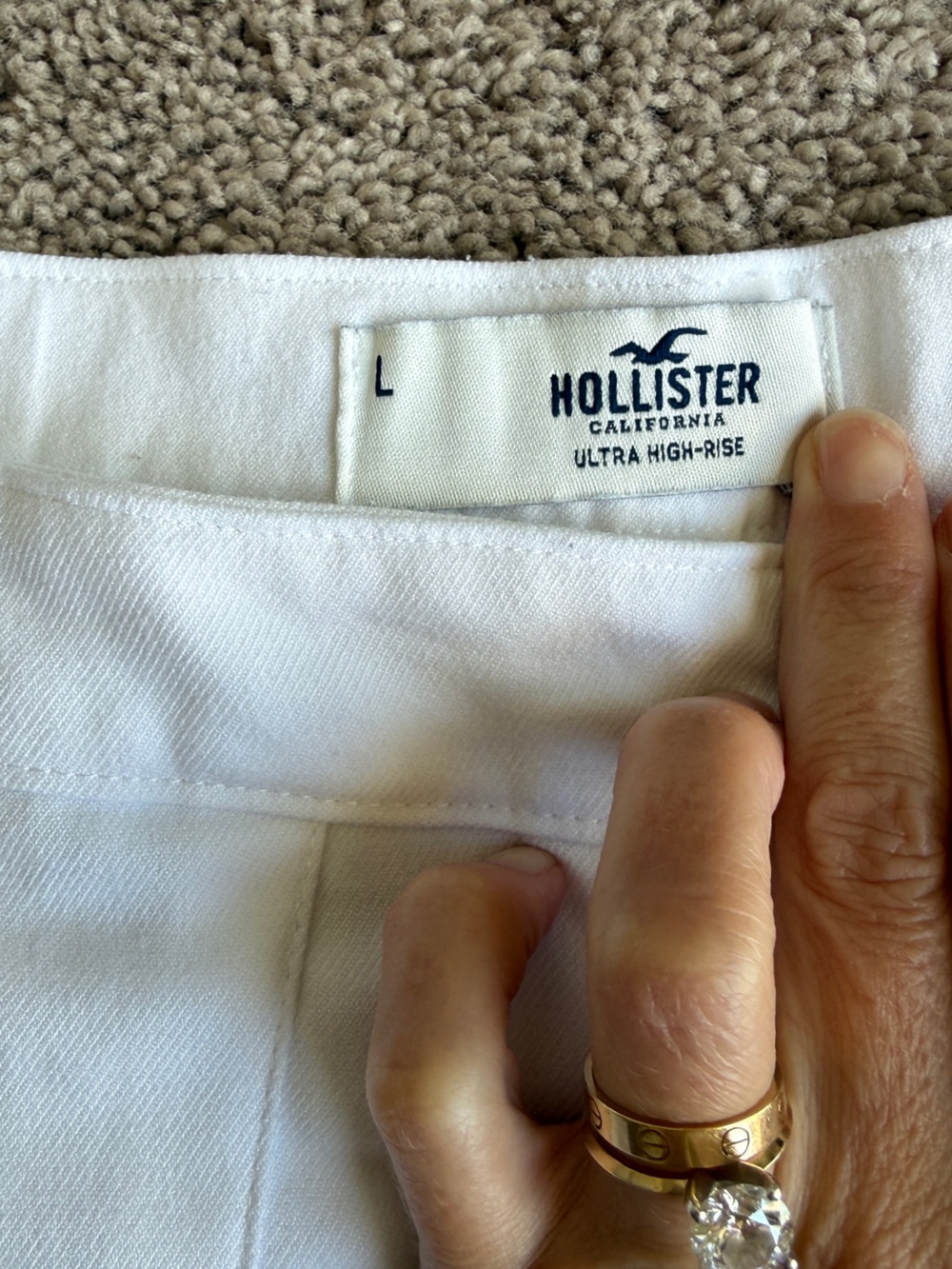 Hollister White Pleated Circle Skater tennis mini Skirt - Picture 2 of 9